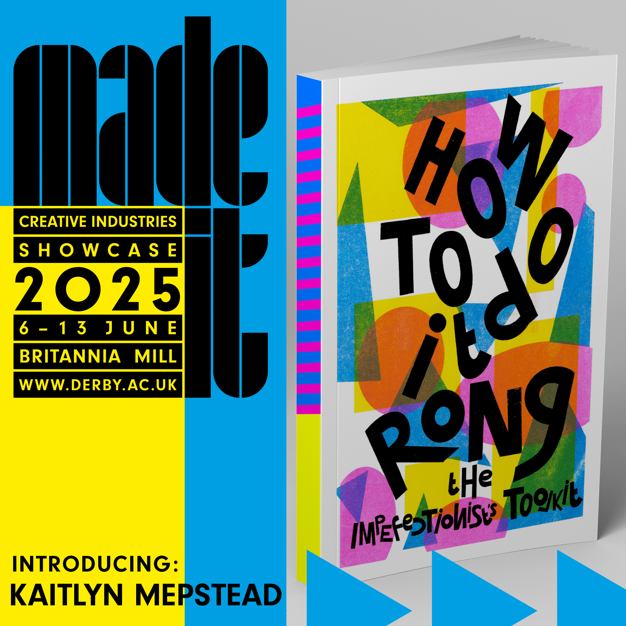 social media slide with kaitlyn mepstead's work on how to do it rong - the imperfectionist's toolkit